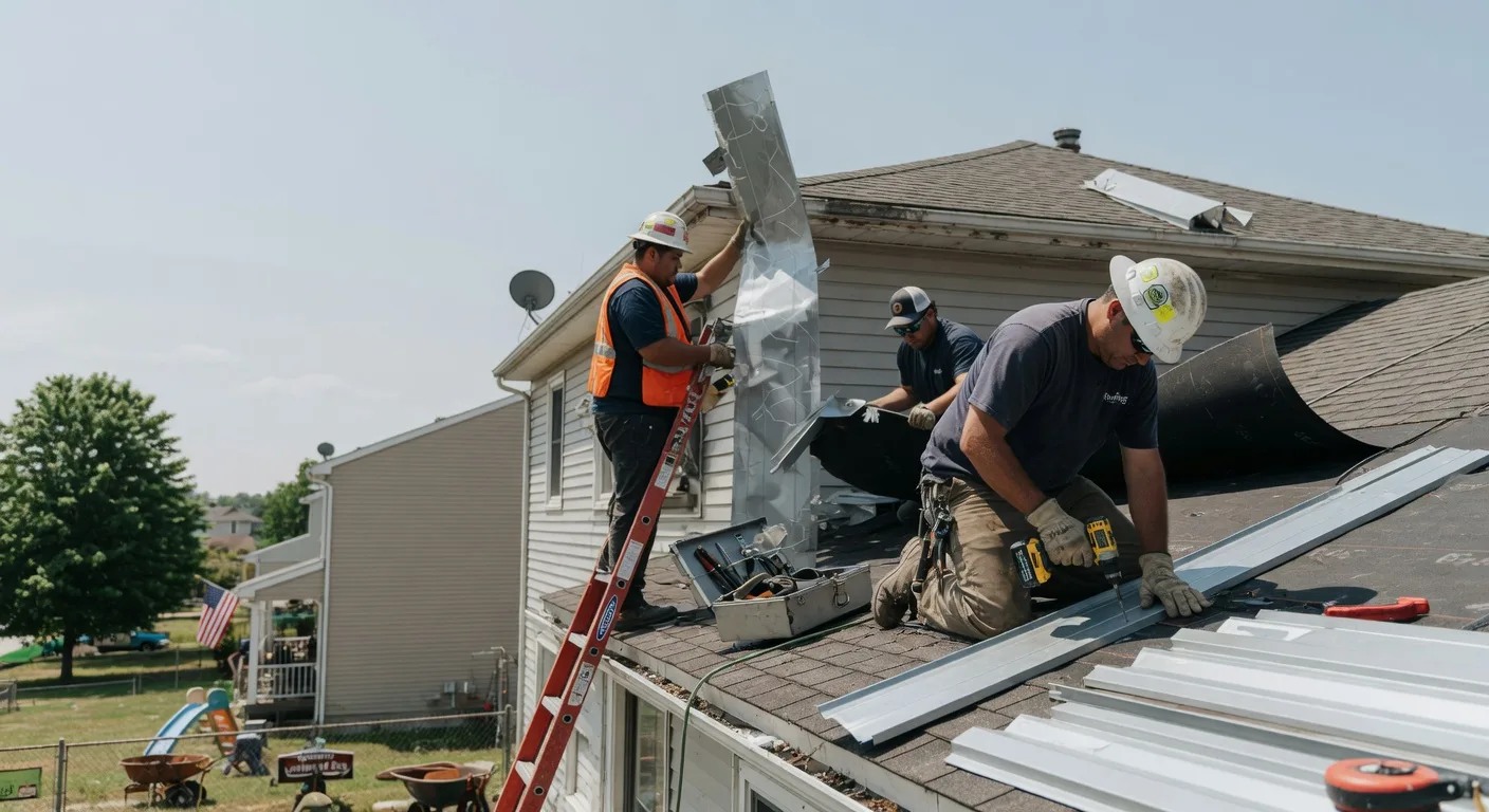 Storm Damage Metal Roof Repair in Searsport, ME